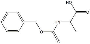 2-{[(benzyloxy)carbonyl]amino}propanoic acid Struktur