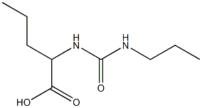 2-{[(propylamino)carbonyl]amino}pentanoic acid Struktur