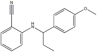 2-{[1-(4-methoxyphenyl)propyl]amino}benzonitrile Struktur