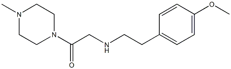 2-{[2-(4-methoxyphenyl)ethyl]amino}-1-(4-methylpiperazin-1-yl)ethan-1-one Struktur