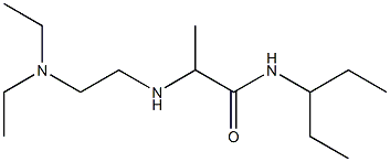 2-{[2-(diethylamino)ethyl]amino}-N-(pentan-3-yl)propanamide Struktur