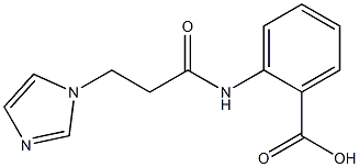 2-{[3-(1H-imidazol-1-yl)propanoyl]amino}benzoic acid Struktur