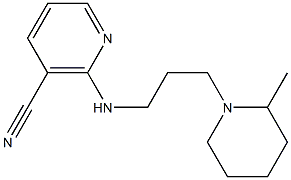 2-{[3-(2-methylpiperidin-1-yl)propyl]amino}nicotinonitrile Struktur