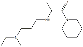 2-{[3-(diethylamino)propyl]amino}-1-(piperidin-1-yl)propan-1-one Struktur