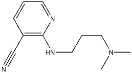 2-{[3-(dimethylamino)propyl]amino}nicotinonitrile Struktur