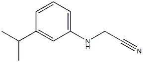 2-{[3-(propan-2-yl)phenyl]amino}acetonitrile Struktur