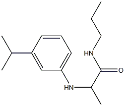 2-{[3-(propan-2-yl)phenyl]amino}-N-propylpropanamide Struktur