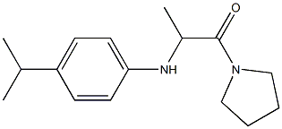 2-{[4-(propan-2-yl)phenyl]amino}-1-(pyrrolidin-1-yl)propan-1-one Struktur