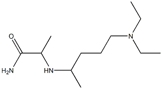 2-{[5-(diethylamino)pentan-2-yl]amino}propanamide Struktur