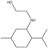 2-{[5-methyl-2-(propan-2-yl)cyclohexyl]amino}ethan-1-ol Struktur