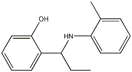 2-{1-[(2-methylphenyl)amino]propyl}phenol Struktur