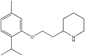 2-{2-[5-methyl-2-(propan-2-yl)phenoxy]ethyl}piperidine Struktur