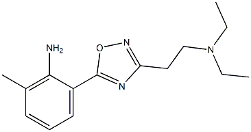 2-{3-[2-(diethylamino)ethyl]-1,2,4-oxadiazol-5-yl}-6-methylaniline Struktur