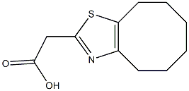 2-{4H,5H,6H,7H,8H,9H-cycloocta[d][1,3]thiazol-2-yl}acetic acid Struktur