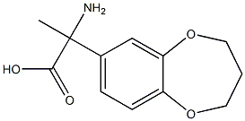 2-amino-2-(3,4-dihydro-2H-1,5-benzodioxepin-7-yl)propanoic acid Struktur