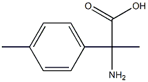 2-amino-2-(4-methylphenyl)propanoic acid Struktur