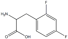 2-amino-3-(2,4-difluorophenyl)propanoic acid Struktur