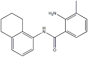 2-amino-3-methyl-N-(5,6,7,8-tetrahydronaphthalen-1-yl)benzamide Struktur