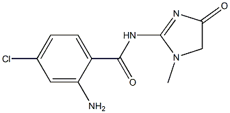 2-amino-4-chloro-N-(1-methyl-4-oxo-4,5-dihydro-1H-imidazol-2-yl)benzamide Struktur