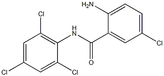 2-amino-5-chloro-N-(2,4,6-trichlorophenyl)benzamide Struktur