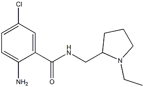 2-amino-5-chloro-N-[(1-ethylpyrrolidin-2-yl)methyl]benzamide Struktur