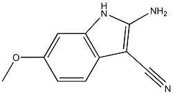 2-amino-6-methoxy-1H-indole-3-carbonitrile Struktur