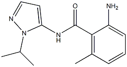 2-amino-6-methyl-N-[1-(propan-2-yl)-1H-pyrazol-5-yl]benzamide Struktur