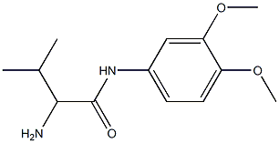 2-amino-N-(3,4-dimethoxyphenyl)-3-methylbutanamide Struktur