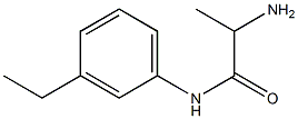 2-amino-N-(3-ethylphenyl)propanamide Struktur