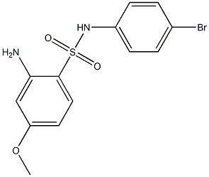 2-amino-N-(4-bromophenyl)-4-methoxybenzene-1-sulfonamide Struktur