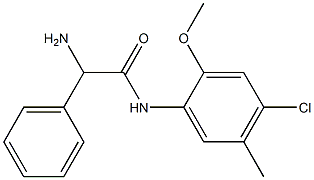 2-amino-N-(4-chloro-2-methoxy-5-methylphenyl)-2-phenylacetamide Struktur