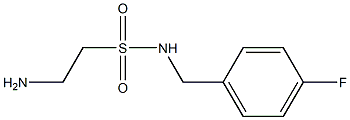 2-amino-N-(4-fluorobenzyl)ethanesulfonamide Struktur