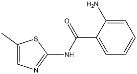 2-amino-N-(5-methyl-1,3-thiazol-2-yl)benzamide Struktur