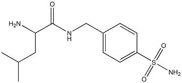 2-amino-N-[4-(aminosulfonyl)benzyl]-4-methylpentanamide Struktur