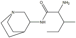 2-amino-N-1-azabicyclo[2.2.2]oct-3-yl-3-methylpentanamide Struktur