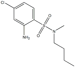 2-amino-N-butyl-4-chloro-N-methylbenzene-1-sulfonamide Struktur