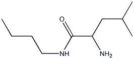 2-amino-N-butyl-4-methylpentanamide Struktur