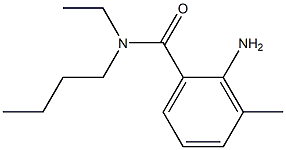 2-amino-N-butyl-N-ethyl-3-methylbenzamide Struktur