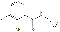 2-amino-N-cyclopropyl-3-methylbenzamide Struktur