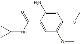 2-amino-N-cyclopropyl-4,5-dimethoxybenzamide Struktur