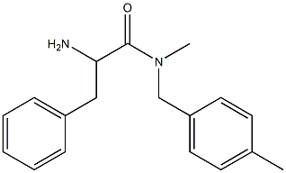 2-amino-N-methyl-N-[(4-methylphenyl)methyl]-3-phenylpropanamide Struktur