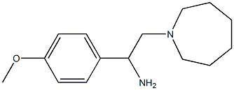 2-azepan-1-yl-1-(4-methoxyphenyl)ethanamine Struktur