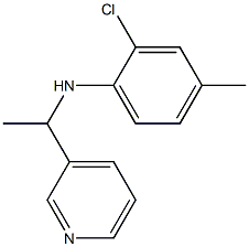 2-chloro-4-methyl-N-[1-(pyridin-3-yl)ethyl]aniline Struktur