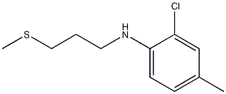 2-chloro-4-methyl-N-[3-(methylsulfanyl)propyl]aniline Struktur