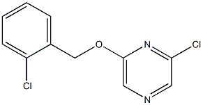 2-chloro-6-[(2-chlorobenzyl)oxy]pyrazine Struktur