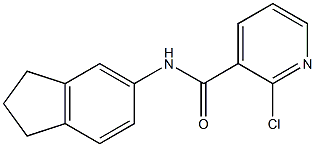 2-chloro-N-(2,3-dihydro-1H-inden-5-yl)pyridine-3-carboxamide Struktur