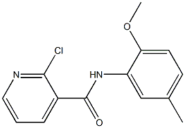 2-chloro-N-(2-methoxy-5-methylphenyl)pyridine-3-carboxamide Struktur