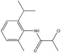 2-chloro-N-[2-methyl-6-(propan-2-yl)phenyl]propanamide Struktur