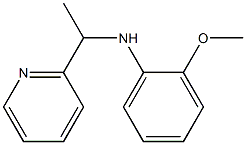 2-methoxy-N-[1-(pyridin-2-yl)ethyl]aniline Struktur