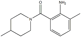 2-methyl-6-[(4-methylpiperidin-1-yl)carbonyl]aniline Struktur